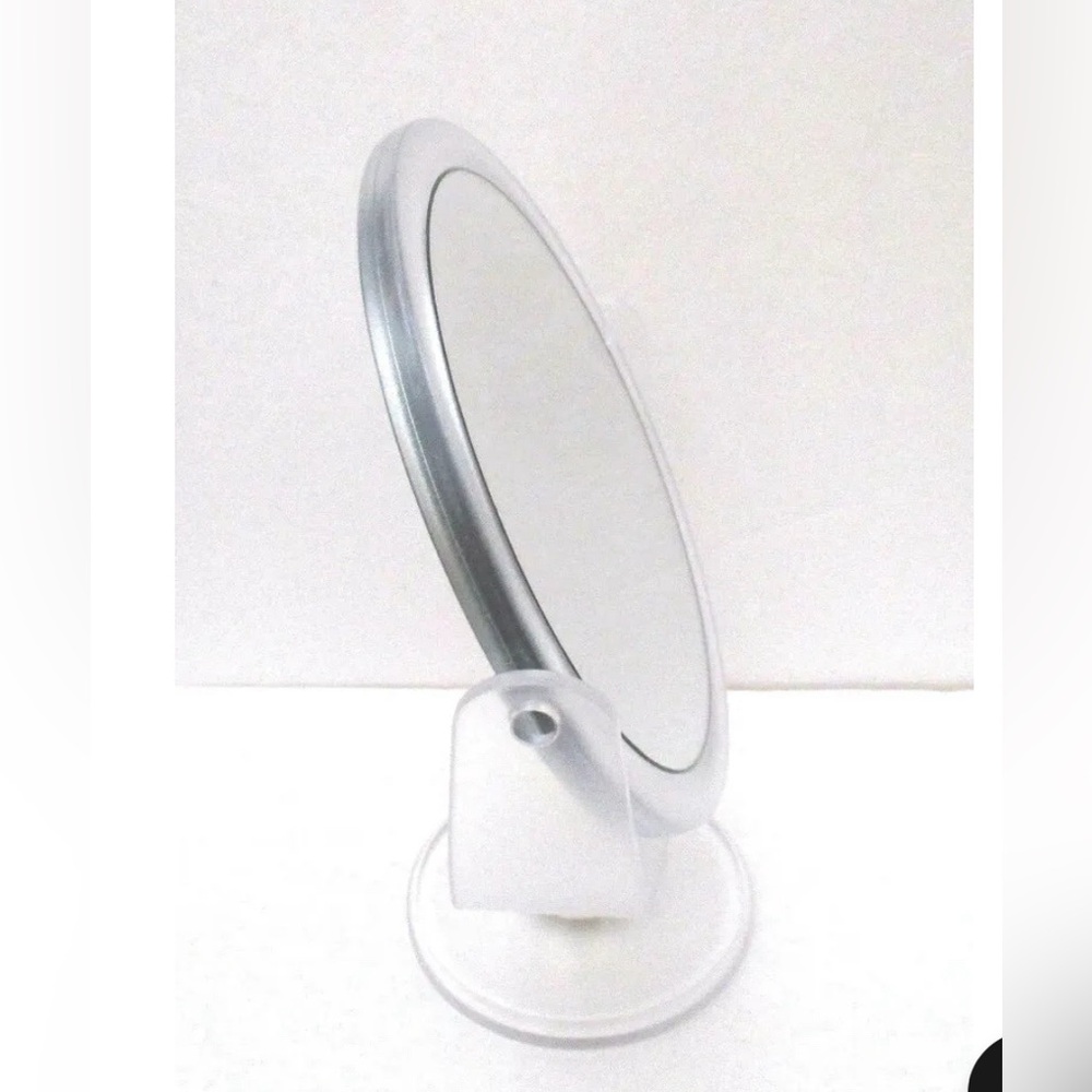 Dual Sided Magnifying Travel Mirror, Free Standing Makeup Vanity Defining Beauty